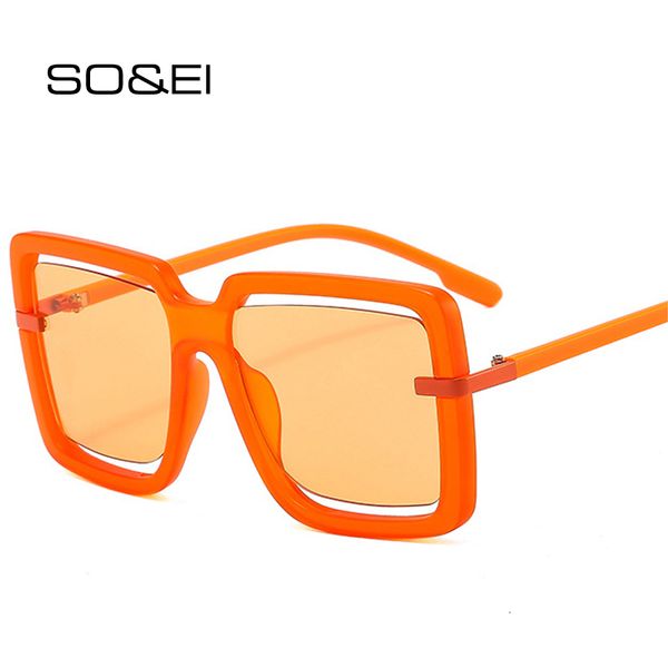 designer sunglasses so&ei fashion oversized square women retro hollow ocean lens eyewear shades uv400 men orange pink sun glasses, White;black
designer sunglasses so&ei fashion oversized square women retro hollow ocean lens eyewear shades uv400 men orange pink sun glasses, White;black