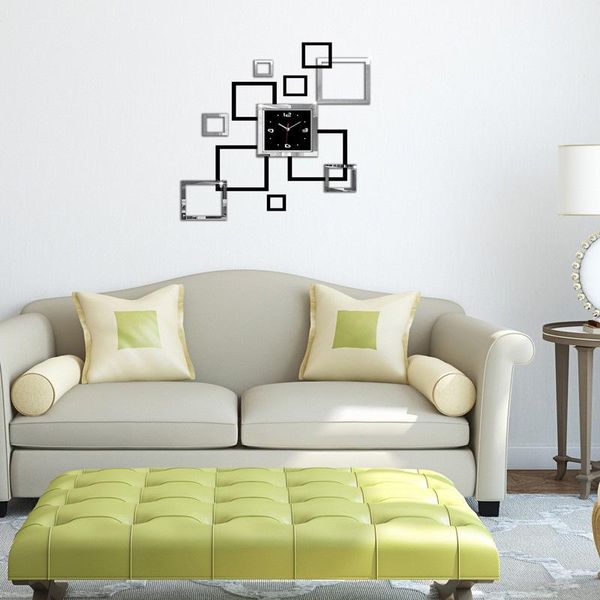 acrylic wall clocks 3d sticker europe fashion modern quartz watch design sliver & black art
acrylic wall clocks 3d sticker europe fashion modern quartz watch design sliver & black art