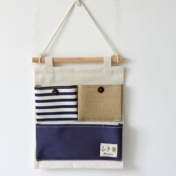 storage bags linen plain striped splicing sundries wall hanging bag multi-function 3 pockets case
storage bags linen plain striped splicing sundries wall hanging bag multi-function 3 pockets case