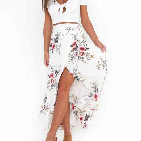 white vogue printing floral womens skirt boho split pink flower lace up jupes elegant printed thin long falda, Black
white vogue printing floral womens skirt boho split pink flower lace up jupes elegant printed thin long falda, Black