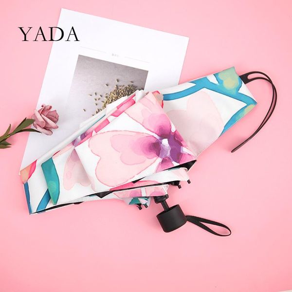 umbrellas yada fashion flower leaves pattern light mini small umbrella five pocket folding for women girl uv yd200128
umbrellas yada fashion flower leaves pattern light mini small umbrella five pocket folding for women girl uv yd200128