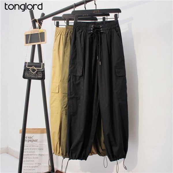 women's pants & capris tonglord autumn 2021 korean version of elastic tie high waist slimming casual leggings loose and versatile harem, Black;white
women's pants & capris tonglord autumn 2021 korean version of elastic tie high waist slimming casual leggings loose and versatile harem, Black;white