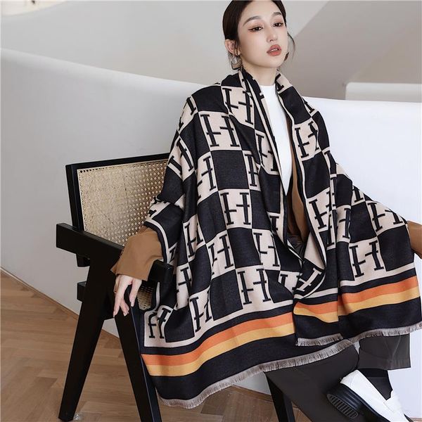 scarves luxury women thick letter print scarf shawl double-sided cashmere pashmina bufana wraps headkerchief hijab echapre 2021, Blue;gray
scarves luxury women thick letter print scarf shawl double-sided cashmere pashmina bufana wraps headkerchief hijab echapre 2021, Blue;gray