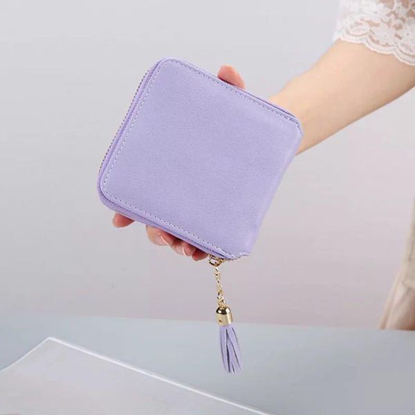 wallets women's small wallet solid color tassel zipper quality assurance simple coin purse, Red;black
wallets women's small wallet solid color tassel zipper quality assurance simple coin purse, Red;black