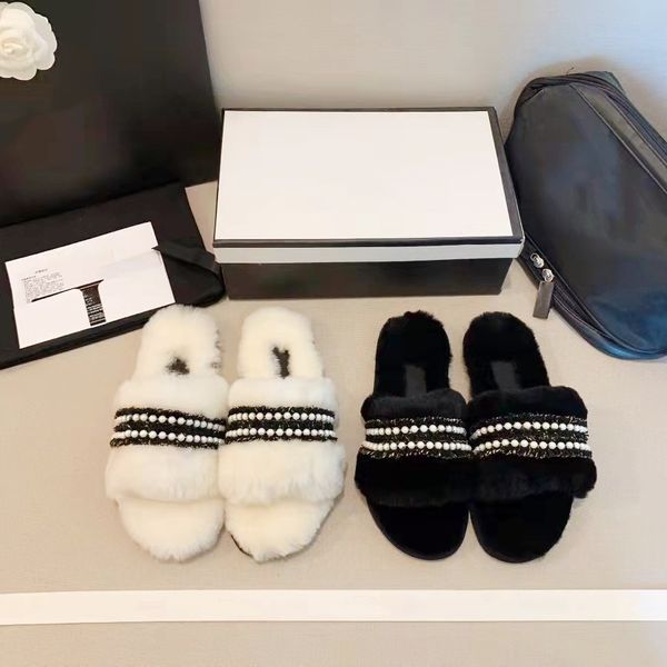 fashion wool slippers classic black white soft fluffy furry with exquisite pearl beading elegant women comfortable flat soled shoes autum wi
fashion wool slippers classic black white soft fluffy furry with exquisite pearl beading elegant women comfortable flat soled shoes autum wi