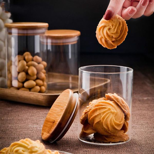 storage bottles & jars high borosilicate glass sealed tank with bamboo cover round food coffee tea kitchen cereal snack bottle
storage bottles & jars high borosilicate glass sealed tank with bamboo cover round food coffee tea kitchen cereal snack bottle