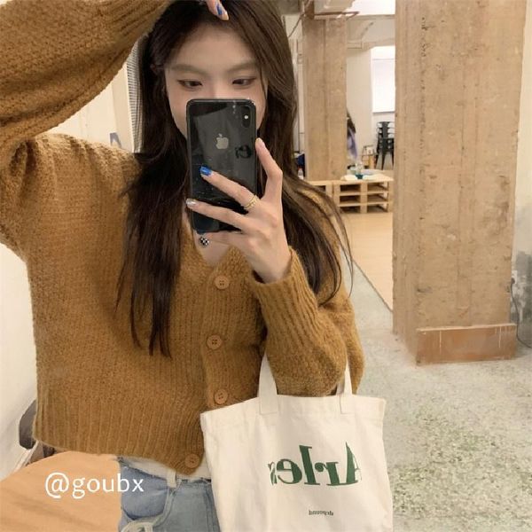women's sweaters cmaz 2021 autumn winte sweater women knitted pullover korean style cardigan soft warm pull thick outwear, White;black 
women's sweaters cmaz 2021 autumn winte sweater women knitted pullover korean style cardigan soft warm pull thick outwear, White;black