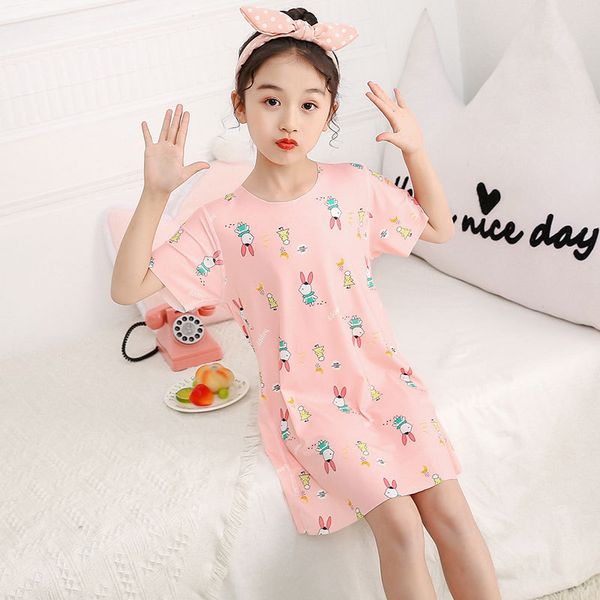 girls' traceless nightdress ice silk summer thin baby pajamas princess short sleeve skirt little girl home clothes, Blue;red
girls' traceless nightdress ice silk summer thin baby pajamas princess short sleeve skirt little girl home clothes, Blue;red