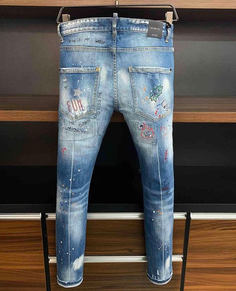 men's jeans brand mens luxury designer ny ripped cool guy causal hole denim fashion fit men washed pants 7815, Blue
men's jeans brand mens luxury designer ny ripped cool guy causal hole denim fashion fit men washed pants 7815, Blue
