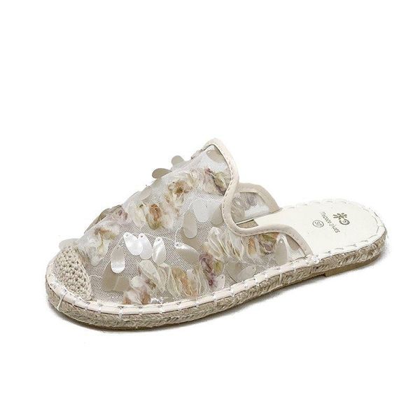 summer mesh baotou half slippers ladies fish scale casual fashion flat cotton rubber bottom large size, Black
summer mesh baotou half slippers ladies fish scale casual fashion flat cotton rubber bottom large size, Black