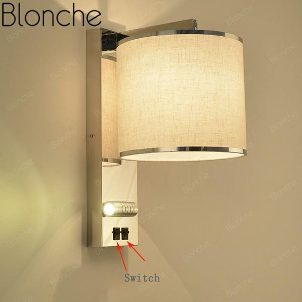 wall lamp nordic metal sconce with spot light cloth lampshade for bedroom bedside home decor corridor stairs fixture
wall lamp nordic metal sconce with spot light cloth lampshade for bedroom bedside home decor corridor stairs fixture