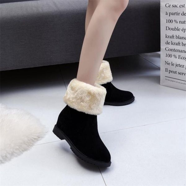 boots winter warm ankle comfortable plush women suede round toe slip-on shoes fashion two ways of wearing, Black
boots winter warm ankle comfortable plush women suede round toe slip-on shoes fashion two ways of wearing, Black