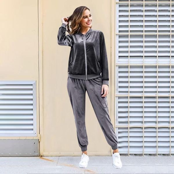 women sweatshirt and sweatpants sets fashion tracksuit set casual long sleeve pullovers autumn sportwear for women's tracksuits, Gray
women sweatshirt and sweatpants sets fashion tracksuit set casual long sleeve pullovers autumn sportwear for women's tracksuits, Gray