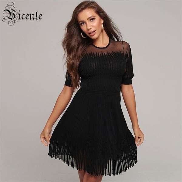 women a-line dress half sleeves o neck mesh celebrity party bandage vestidos 210520, Black;gray
women a-line dress half sleeves o neck mesh celebrity party bandage vestidos 210520, Black;gray