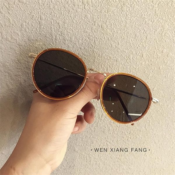 sunglasses korean ins super glasses vintage round frame for small face female fashionable orange internet celebrity, White;black
sunglasses korean ins super glasses vintage round frame for small face female fashionable orange internet celebrity, White;black