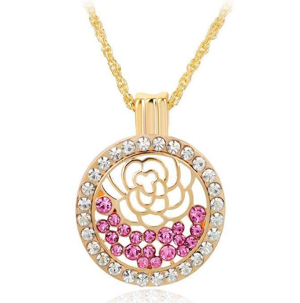 delicate roses around with shiny rhinestones immtation mi coin necklace fashion jewelry pendant necklaces, Silver
delicate roses around with shiny rhinestones immtation mi coin necklace fashion jewelry pendant necklaces, Silver