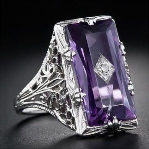 fashion large purple stone ring women color hollow out cut zircon engagement anniversary jewelry gift z5n507 cluster rings, Golden;silver
fashion large purple stone ring women color hollow out cut zircon engagement anniversary jewelry gift z5n507 cluster rings, Golden;silver