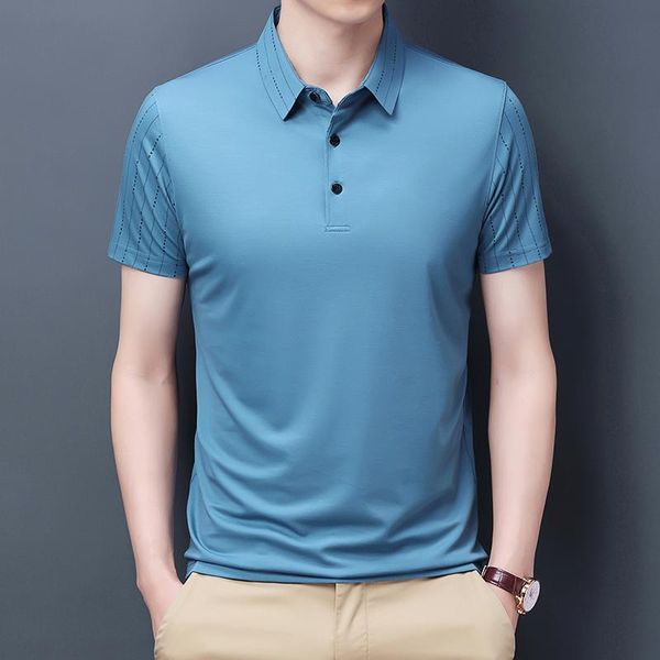 men's t-shirts 2021 summer tencel pure color lapel short sleeve t-shirt comfortable casual soft skin-friendly, White;black
men's t-shirts 2021 summer tencel pure color lapel short sleeve t-shirt comfortable casual soft skin-friendly, White;black