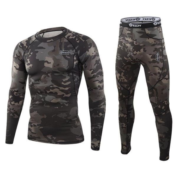 men's thermal underwear camouflage sets winter outdoor quick drying tactical long johns compression fitness men clothing, Black;white
men's thermal underwear camouflage sets winter outdoor quick drying tactical long johns compression fitness men clothing, Black;white