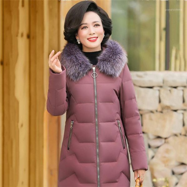 women's down & parkas winter women outerwear jacket mid-long fur collar 2021 40-50 years old middle-aged ladies thick warm cw220, Black
women's down & parkas winter women outerwear jacket mid-long fur collar 2021 40-50 years old middle-aged ladies thick warm cw220, Black