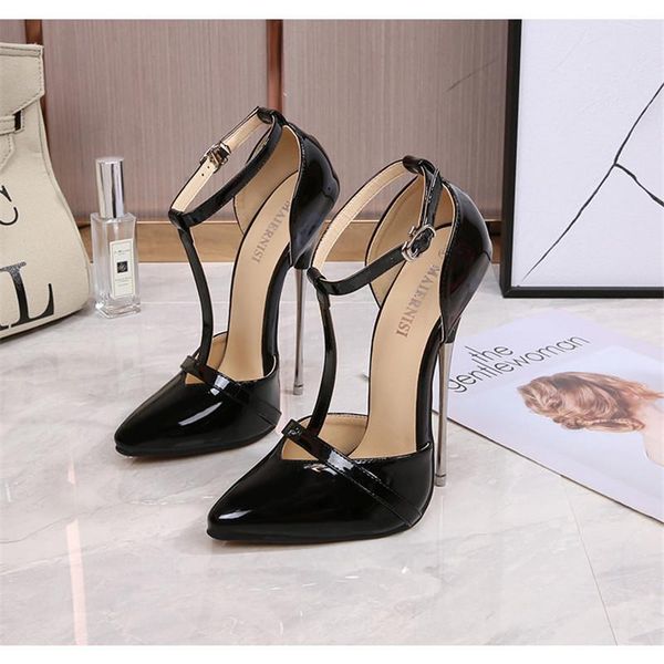 big size pumps women pointed toe thin high heels 16cm t-head ladies sandals 2021 cover heel pink dress shoes mujer bombas, Black
big size pumps women pointed toe thin high heels 16cm t-head ladies sandals 2021 cover heel pink dress shoes mujer bombas, Black
