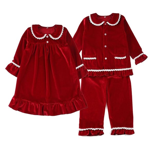 boutique fashion velvet fabric toddler sleep suit christmas baby pyjamas set lace girls sleepwear 211105, Blue;red
boutique fashion velvet fabric toddler sleep suit christmas baby pyjamas set lace girls sleepwear 211105, Blue;red