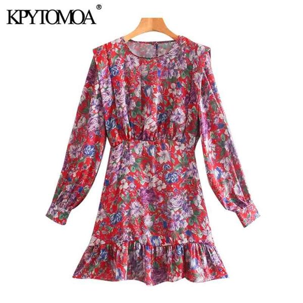 women chic fashion floral print ruffled mini dress vintage long sleeve side zipper female dresses vestidos mujer 210420, Black;gray
women chic fashion floral print ruffled mini dress vintage long sleeve side zipper female dresses vestidos mujer 210420, Black;gray