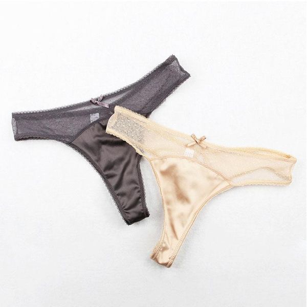 women's panties lingerie plus size thong simulation silk ladies g-string lace mesh yarn empty back t-pants, Black;pink
women's panties lingerie plus size thong simulation silk ladies g-string lace mesh yarn empty back t-pants, Black;pink