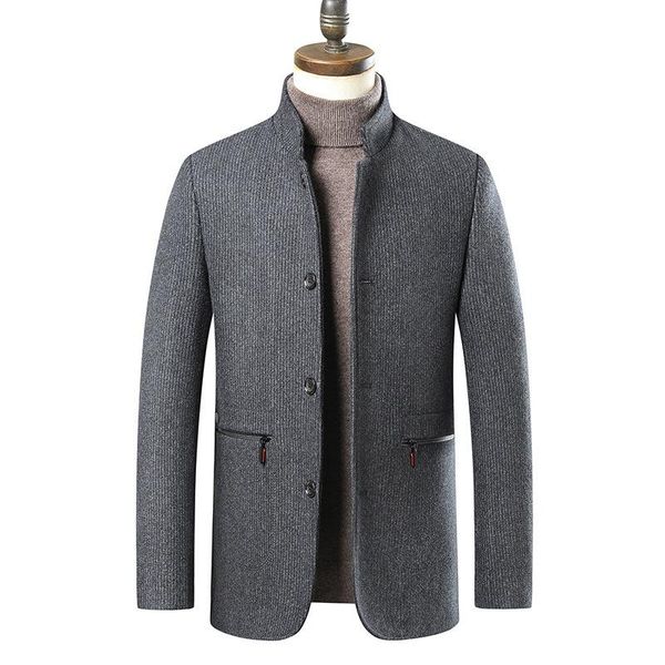 men's wool & blends arrival fashion winter male youth thickened stripe loose jacket casual coat mandarin collar size m l 2xl 3xl, Black
men's wool & blends arrival fashion winter male youth thickened stripe loose jacket casual coat mandarin collar size m l 2xl 3xl, Black
