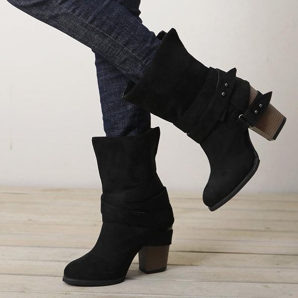 boots vogelli autumn casual mid calf women motocycle boot buckle strap high heel shoes for woman winter chunky heels, Black
boots vogelli autumn casual mid calf women motocycle boot buckle strap high heel shoes for woman winter chunky heels, Black