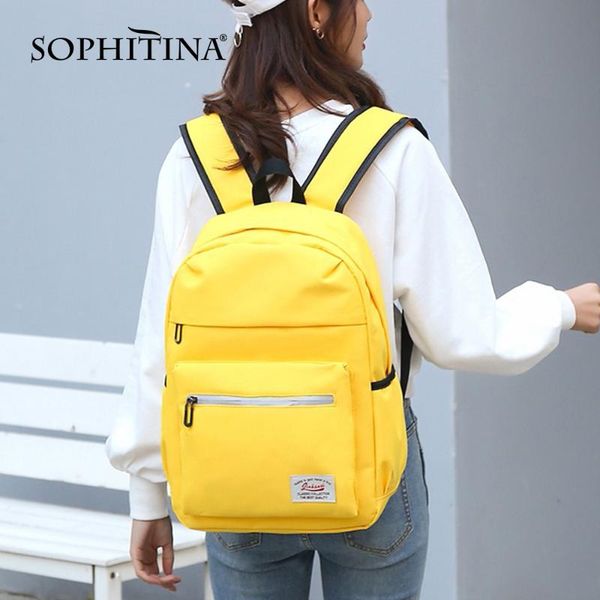 school bags sophitina fashion macaron color high capacity function layer vice bag side zipper packback e19
school bags sophitina fashion macaron color high capacity function layer vice bag side zipper packback e19