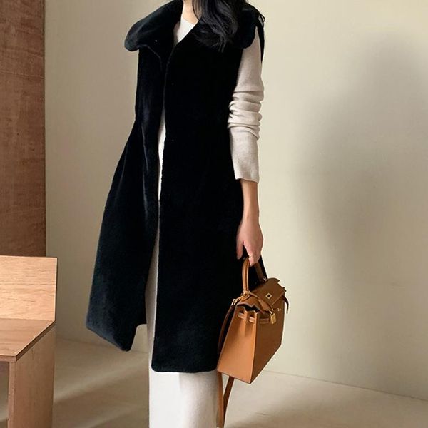 women's fur & faux 2021female skin collection autumn and winter jacket imitation sleeveless black cardigan vest medium long fashion
women's fur & faux 2021female skin collection autumn and winter jacket imitation sleeveless black cardigan vest medium long fashion