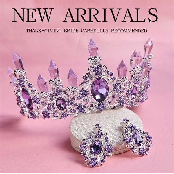 arrival charming purple crystal bridal tiara crowns magnificent diadem for princess wedding hair accessories 211109, Slivery;golden
arrival charming purple crystal bridal tiara crowns magnificent diadem for princess wedding hair accessories 211109, Slivery;golden