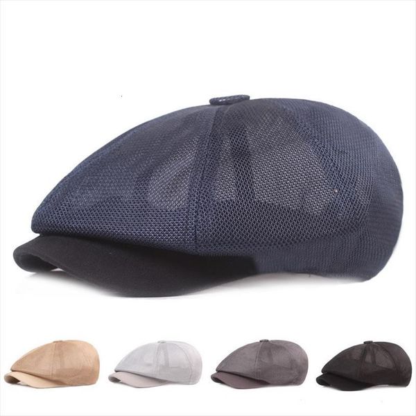 mesh breathable octagonal hat all match newsboy for men and women outing sunshade beret boina, painter hat, forward, Blue;gray
mesh breathable octagonal hat all match newsboy for men and women outing sunshade beret boina, painter hat, forward, Blue;gray