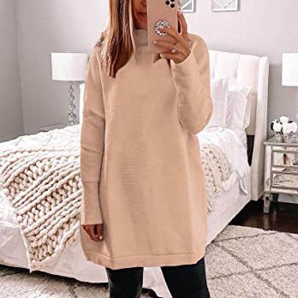 women's sweaters 2021 autumn women pullover female fashion turtleneck knitted solid long sleeve loose sweater chompas para mujer, White;black
women's sweaters 2021 autumn women pullover female fashion turtleneck knitted solid long sleeve loose sweater chompas para mujer, White;black