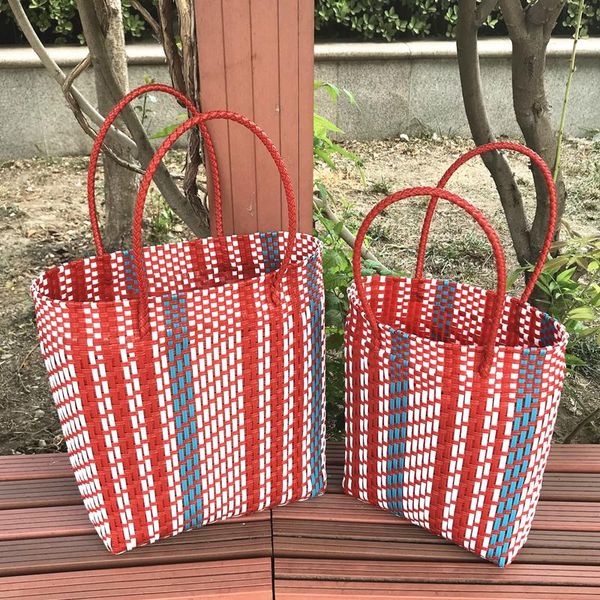 evening bags fashion hand-woven striped handbag ladies casual color woven basket environmental protection shopping bag summer beach 2021
evening bags fashion hand-woven striped handbag ladies casual color woven basket environmental protection shopping bag summer beach 2021