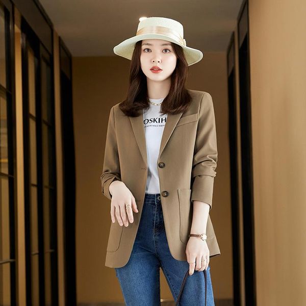 women's suits & blazers small suit coat female 2021 spring and autumn korean version professional net red casual man, White;black
women's suits & blazers small suit coat female 2021 spring and autumn korean version professional net red casual man, White;black