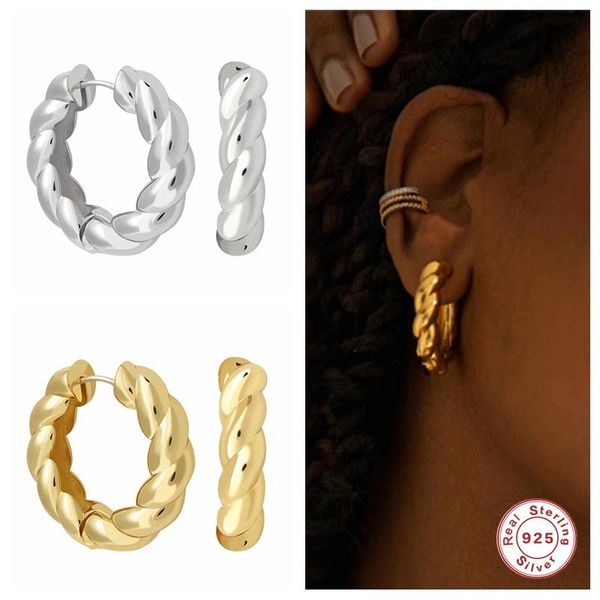 hoop & huggie aide minimalism 925 sterling silver twist hoops earrings for women fashion casual jewelry earring earings pendientes aros, Golden;silver
hoop & huggie aide minimalism 925 sterling silver twist hoops earrings for women fashion casual jewelry earring earings pendientes aros, Golden;silver