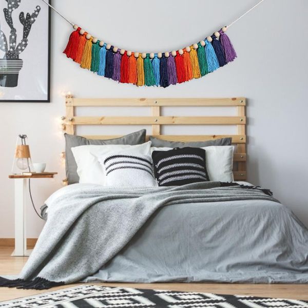 10*210cm rainbow tassel wall hanging for ornaments gallery and background decoration natural high-quality cotton decorative objects & figuri
10*210cm rainbow tassel wall hanging for ornaments gallery and background decoration natural high-quality cotton decorative objects & figuri
