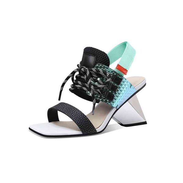 slippers new genuine leather shoes women sandals fashion strange high heels summer gladiator ladies 2dd9, Black
slippers new genuine leather shoes women sandals fashion strange high heels summer gladiator ladies 2dd9, Black