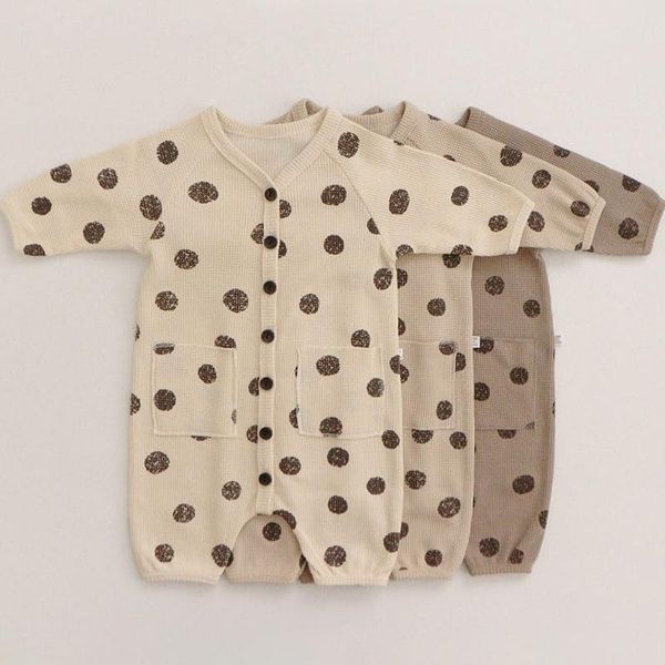 jumpsuits cute soft long sleeve dot printed baby rompers born boys girls autumn winter for infant toddler, Blue
jumpsuits cute soft long sleeve dot printed baby rompers born boys girls autumn winter for infant toddler, Blue