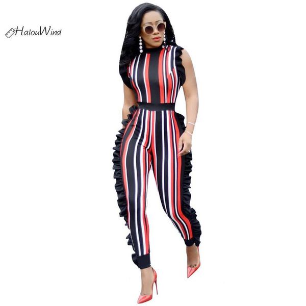 women's jumpsuits & rompers 2021 fashion vertical stripes side long jumpsuit women office casual summer clothing set slim bodycon rom, Black;white
women's jumpsuits & rompers 2021 fashion vertical stripes side long jumpsuit women office casual summer clothing set slim bodycon rom, Black;white