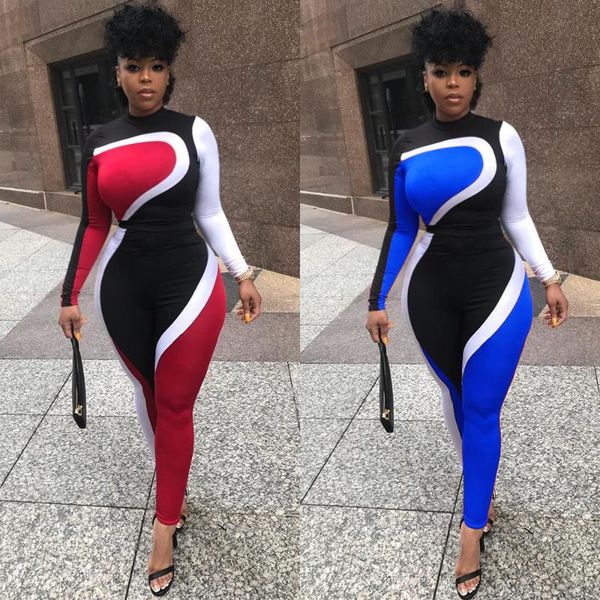women's jumpsuits & rompers ahvit contrast color patchwork casual long sleeve turtleneck skinny party romper streetwear fashion al003, Black;white
women's jumpsuits & rompers ahvit contrast color patchwork casual long sleeve turtleneck skinny party romper streetwear fashion al003, Black;white
