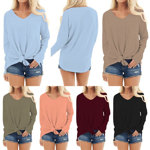 fashion sweater fine woolen women's knitted shirt long sleeve pocket irregular loose casual top, White;black
fashion sweater fine woolen women's knitted shirt long sleeve pocket irregular loose casual top, White;black