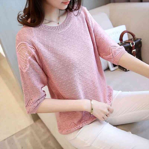 summer half sleeve mesh pullover women fashion cool silk knitwear elegant pink vintage crochet pull femme hiver, White;black
summer half sleeve mesh pullover women fashion cool silk knitwear elegant pink vintage crochet pull femme hiver, White;black