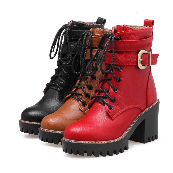 asumer women's black red wine lace to buckle high-heeled high-heels winter shoe boots
asumer women's black red wine lace to buckle high-heeled high-heels winter shoe boots