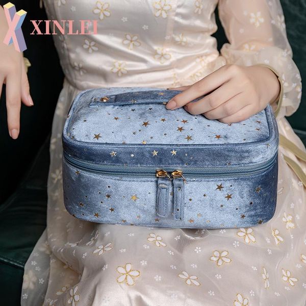 cosmetic bags & cases xinlei lightweight flannel large capacity starry sky business trip hand-held makeup wash bag female xb253
cosmetic bags & cases xinlei lightweight flannel large capacity starry sky business trip hand-held makeup wash bag female xb253