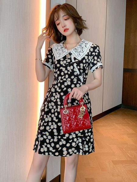 women's tracksuits trendy lace lapel cutout crocheted frog floral print waist hugging dress fashion summer style, Gray
women's tracksuits trendy lace lapel cutout crocheted frog floral print waist hugging dress fashion summer style, Gray