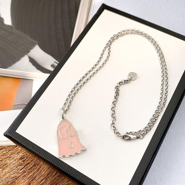 chains a925 pink fairy enamel g necklace couple men and women exquisite jewelry, Silver
chains a925 pink fairy enamel g necklace couple men and women exquisite jewelry, Silver