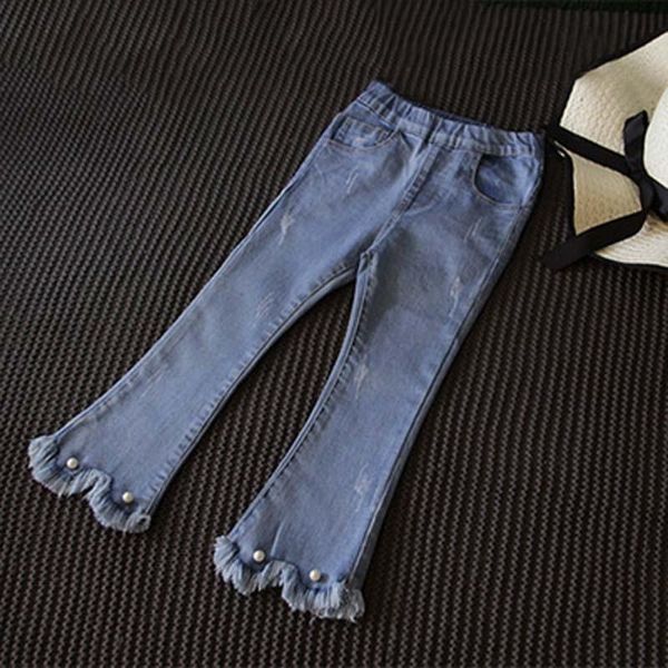 girl jeans spring autumn high waist trousers for children korean flare girls tassel 3-10y, Blue
girl jeans spring autumn high waist trousers for children korean flare girls tassel 3-10y, Blue